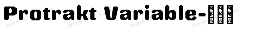 Protrakt Variable字体转换